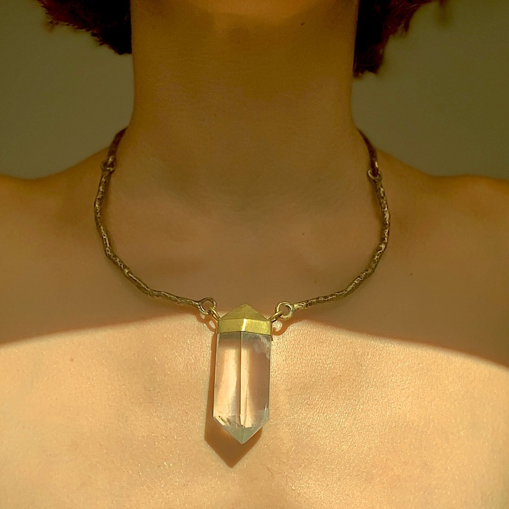 Quartz Metal Necklace